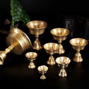 MICANGP Everlasting Lamp Durable Temple Oil Cup Buddhist Lamp Changming Lamp Butter Lamp Offering Candles Candlestick Candle Tray Candle Cup Lamp Holder