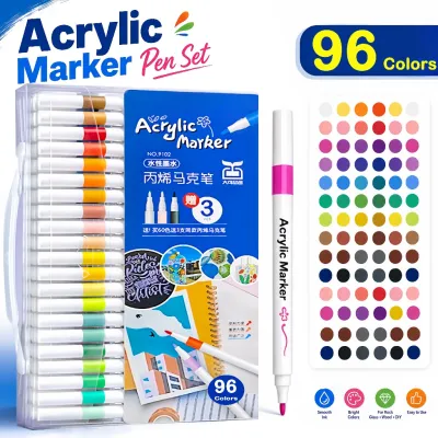 80 Colors Acrylic Marker Pen Coloring Pen Highlighter Set Of Painting And Drawing Acrylic Marker School Supplies Set