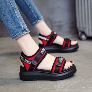 [Free Shipping] Casual Sports Sandals For Women 2026 Summer New Style Comfortable Thick-Soled Versatile Flat Sandals For Outdoor Wear Beach Sandals For Women