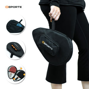 Deporte Tas Raket Tenis Meja Pingpong Kapasitas 2 Bat Tenis Lapisan dalam Busa foamfoil Thermal