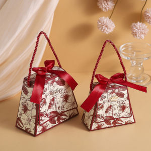 Foldable Gift Paper Box Sugar Box Wedding Birthday Candy Portable Bucket Creative Packaging Bags