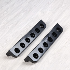 2Pcs Wall Mount 6 Holes Billiards Snooker Stick Rack Pool Cue Holder Stand