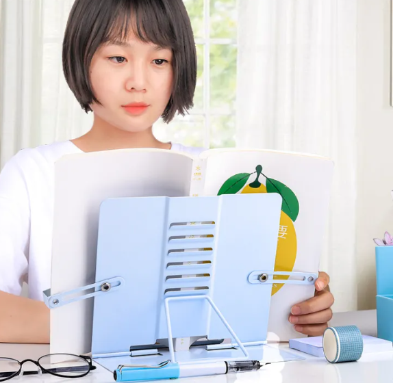 Portable Sturdy Mini Book Stand Adjustable Metal Book Holder Stand