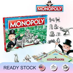 【Ready stock】Hasbro Monopoly  board Game Refresh Hasbro family Go Dice Token Line Up