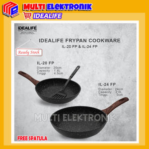 Frypan Idealife - Wajan Penggorengan Anti Lengket Ukuran 20 dan 24 cm