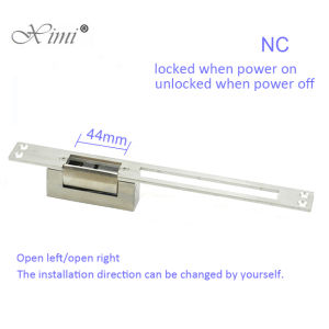 Long panel Electric Strike lock fail secure power on to unlock for Wooden metal PVC door home access control