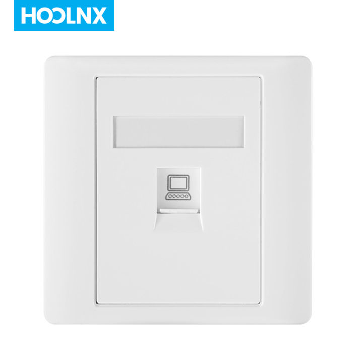 HOOLNX RJ11 RJ45 Faceplate Wall Socket Wallplate Face Plate 1-Port 2 ...