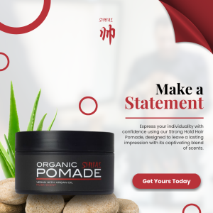 Shuai Premium Hair Pomade - Nourishing Strengthening Musk Scent - Long-lasting Hold
