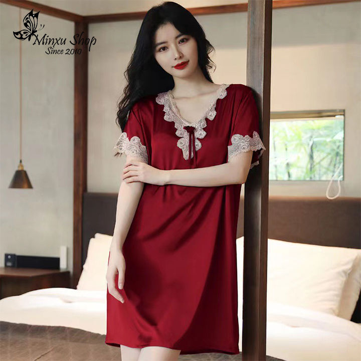 Váy ngủ họa tiết hoa ngọt ngào Nhật Bản dành cho nữ mùa hè mới Bộ đồ ngủ  dài tay ngắn phong cách mới mặc ở nhà | Shopee Việt Nam