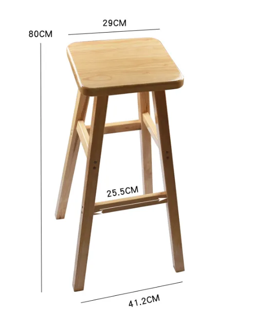 Square High Stool Dimensions Aluminum Profile Bar Stool With