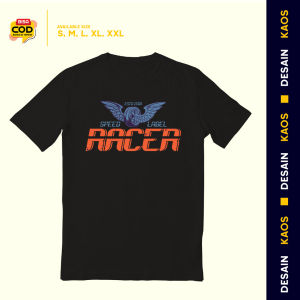 Kaos dewasa Motif "Speed Label Raceer" Koas Motor Kaos Racing Terbaru Kekinian Atasan Pria dan Wanita Sanrai Nyaman