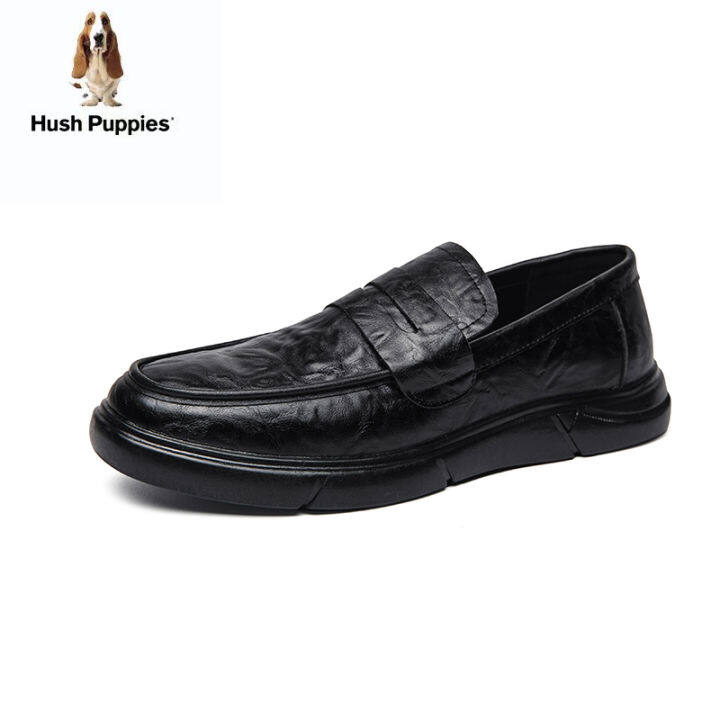 Hush Puppies_Men's Genuine Leather Shoes Casual Shoes Slip-on Shoes ...