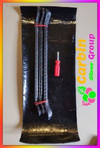 Cukit Ban Motor Sendok Ban Besi Ulir 12mm + Obeng + Karet Vulkanisir 13cmX35cm