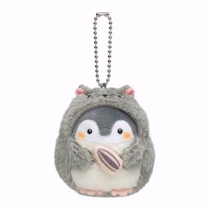 MAOMEI STUDIO Dễ thương Phim hoạt hình Vòng chìa khóa dây chuyền túi Chuỗi chìa khóa Hamster Vật trang trí Chuỗi khóa sang trọng Đồ chơi nhồi bông Búp bê sang trọng Penguin Búp bê sang trọng