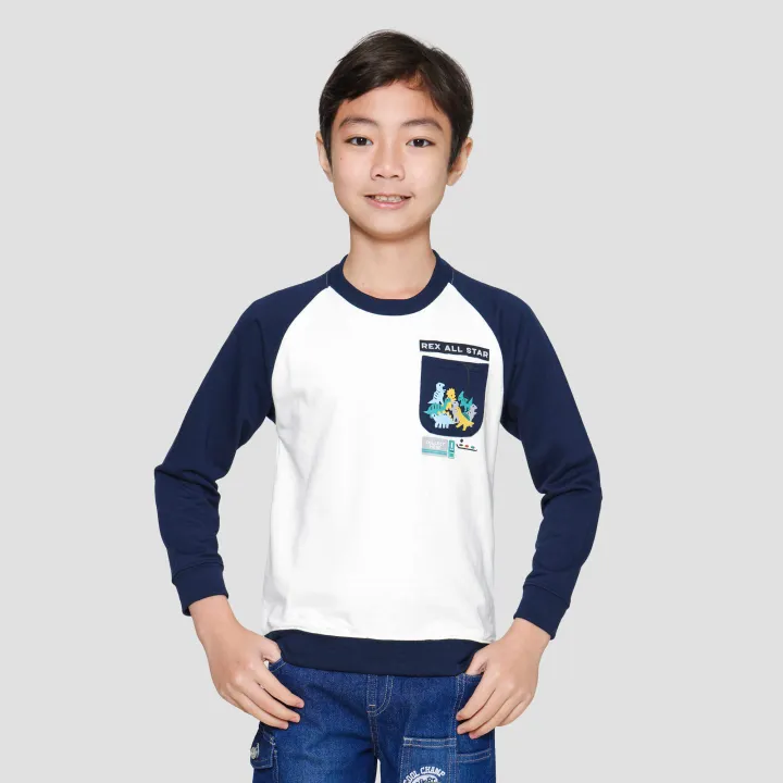 Little M Rex All Star Raglan Terry Sweater Anak Laki-Laki 121001424