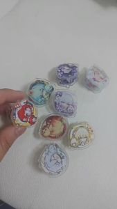 8Pcs/Set Game Cartoon Acrylic Paper Clip Herta Tribios Anaxa Aglaea Khaslana Phainon Hyacinthia Castorice Mydei Decorative Bookmark Binder Clips Birthday Gift