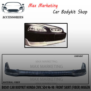 B0501 CAR BODYKIT HONDA CIVIC SO4 96-98 FRONT SKIRT (FIBER) MUGEN