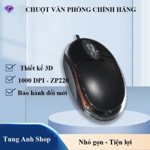 Chuột máy tính chuột văn phòng chính hãng FOREV siêu bền siêu nhậy FV-136 / ZP220 thiết kế 3D nhỏ gọn tiện lợi chiều dài dây 1m
