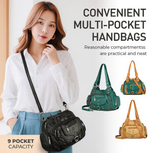 Womens Retro Shoulder Bag Luxury Casual Tote Underarm Crossbody Bag for Mom All-Match Design