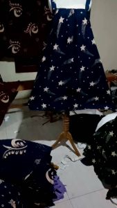Daster Kekinian Busui Jumbo daster ibu muda big size Yukensi Tanpa Lengan Tali Satu Ld 145 yukensi andin bintang kencana unggu
