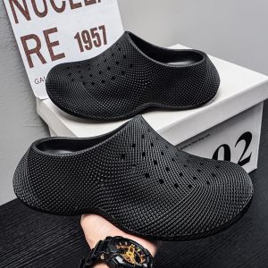 Free Shipping Summer Slip-On Sandals For Men And Women Thick-Soled With Perforated Design Suitable For Outdoor Wear Water-Resistant Non-Slip Casual And Designed As A CoupleS Style