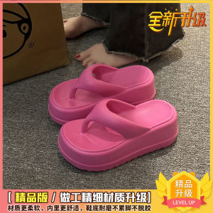 [Free Shipping] Eva womens summer height-increasing non-slip flip-flops new platform thick-soled high-heeled sandals for petite women