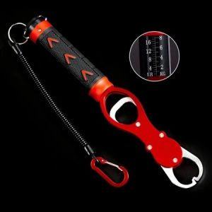 Fishing Lip Gripper Fish Plier Hand Grip Portable Aluminum Fishing Gripper Alloy Weight Fishing Accessories Scale Grip