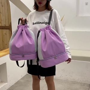 Swimming Storage Bag with Independent Shoe Compartment Waterproof Backpack Portable Large Capacity Dry-Wet Separation Double Shoulder Bag Sports Equipment