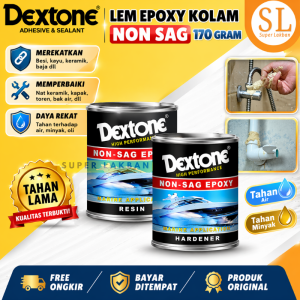 Lem Dextone Epoxy Non SAG 1 SET Resin Hardener / Lem Epoksi Dempul Anti Bocor Kolam Nat Keramik / Poksi Lem Kapal Perahu