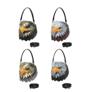 กระเป๋าสะพายข้างหนัง PU ที่มีสไตล์สำหรับผู้ชายและผู้หญิงดีไซน์พิมพ์นกฮูกกระเป๋าสะพายไหล่น้ำหนักเบาใช้งานได้ทุกวัน