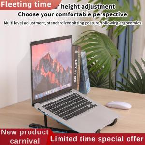 Fleeting time Laptop Cooler Base Stand Foldable Laptop Cooling Pad Holder Portable Notebook Radiator Bracket Heighten Rack With 1 Cooling Fans