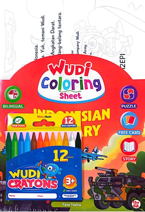 WUDI COLORING SHEET - INDONESIAN MILITARY | Lazada Indonesia