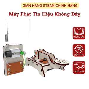 Mô Hình Máy Phát Điện Báo Tín Hiệu Không Dây Điều Khiển Từ Xa Công Nghệ Thủ Công Mã Morse Thí Nghiệm Khoa Học Stem