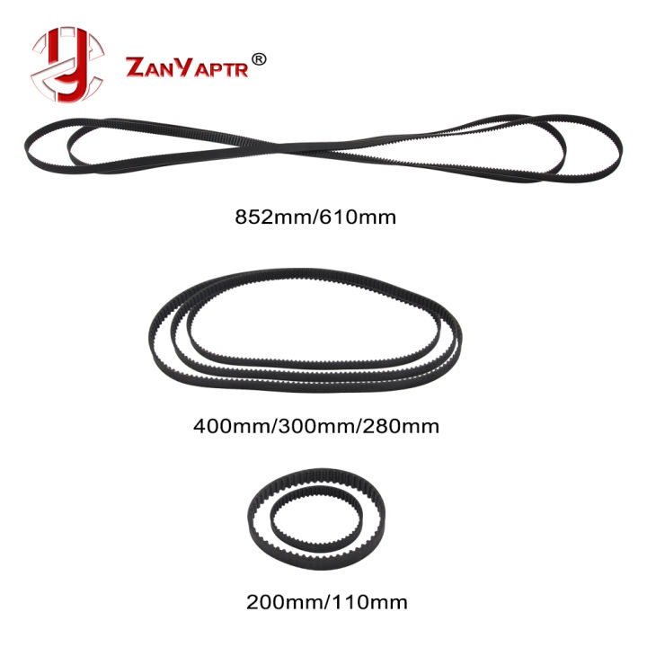 YLHMG GT2 Gesloten Lus Timingbelt – 2GT, Breedte 6 Mm, Lengte 1440 Mm, Neopreen Met Glasvezelkern, Voor 3D-printers, Vervanging Voor Diverse Modellen