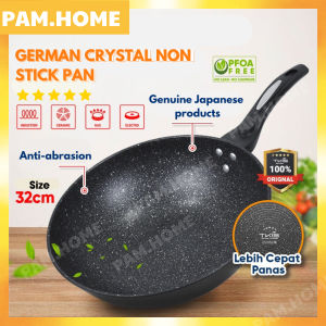 GERMAN CRYSTAL NON STICK PAN Stone Non Stick Pan Wok Pan Non Stick Original frying pan universal pan