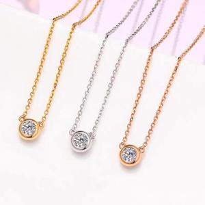 Kalung Titanium Wanita Anti Karat Selamanya / Kalung Titanium Wanita Liontin Permata Rantai Gold Terbaru 2023 / Kalung Wanita Korea Ori Import