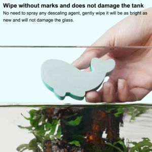 INVADER EVA Fish Tank Wipe No Dead Angle Descaling Fish Tank Cleaning Artifact Portable High Elasticity Fish Tank Brush for Clean Water Marks on Inner Glass
