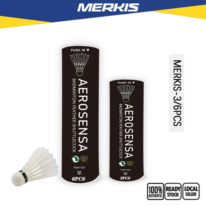 Merkis%203/6Pcs%20Badminton%20Goose%20Feather%20Shuttlecocks%20Sports%20Fitness%20Aerodynamics%20Shuttlecock%20-%20Image%202