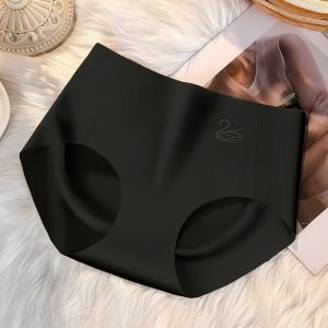 Maniyun Summer Ice Silk Underwear Women Middle Waist 3D Hip Lifting Seamless Cotton Panties