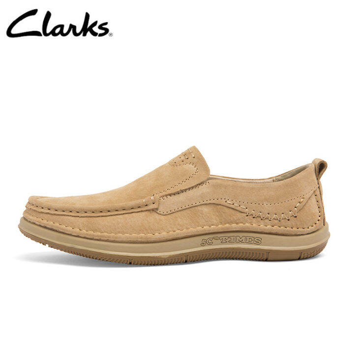 Clarks Craft Cup Slip on Suede Suede Casual Grey Suede Shoes