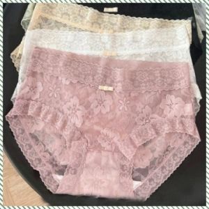 ชุดชั้นในสตรี ต้านเชื้อแบคทีเรีย ชุดชั้นในลูกไม้ กางเกงเกิร์ลลี่ เซ็กซี่ปรารถนาอันบริสุทธิ์ สวมใส่สบาย