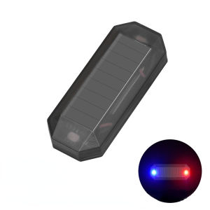 Car Solar LED Mini Warning Light Night Ride for Motorcycle Electric Vehicle Bicycle Tail Light Strobe Warning Light