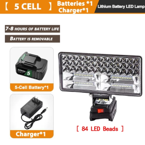 8“ Cordless LED Work Light Flashlight Electric Spotlight Lithium Battery Outdoor Floodlight Emergency Light Camping Light 露营灯