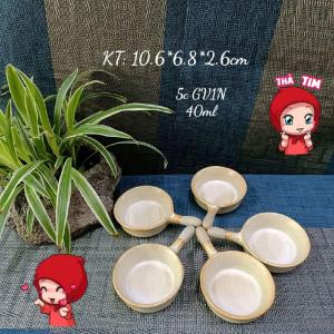 Đĩa gia vị gốm sứ cao cấp có tay cầm phong cách Nhật Bản dùng để đựng nước chấm gia vị trang trí bàn ăn mã GV1X-40ml.