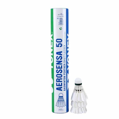 1 Tube Badminton Shuttlecock Y AS50 Badminton Balls 12pcs Goose Feather 77 Speed Competition Shuttlecocks