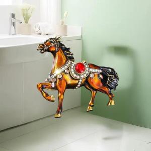[fenggongshuode] Enamel Horse Brooches For Women Animal Pins Casual Party Accessories New Fashion Gifts Friends Decorations
