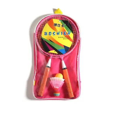 Cartoon Badminton Double Racket Shuttlecock Sport Play Set Children Sport Beginner Ball Kid Toy Sport Play