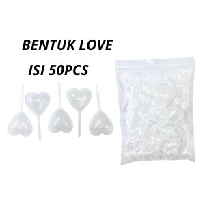 Pipet Untuk Aneka Jenis Selai Saos Kecap Vla Pipet Vla Isi 50pcs Tetes Infuser Carian Liquid 4ml Hiasan Kue Puding Cup Cake Dessert PTT