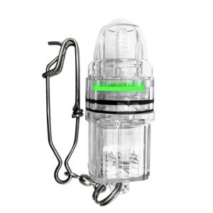 GOXBERK Waterproof Deep Drop Fish Light Underwater Attracting Lures Fishing LED Lamp Fishing Accessorie Flashing Night Fishing Lights Fish Lure