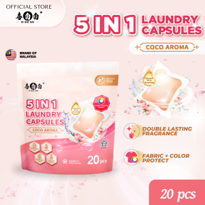 XI BAI BAI 5 IN 1 MS COCO LAUNDRY CAPSULES 【EXTRA PROTECT COLOR】 (20Pcs X 8g/160g)
